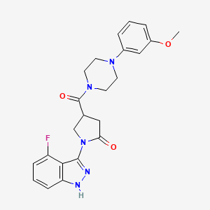 1-(4-fluoro-1H-indazol-3-yl)-4-{[4-(3-methoxyphenyl)piperazin-1-yl]carbonyl}pyrrolidin-2-one