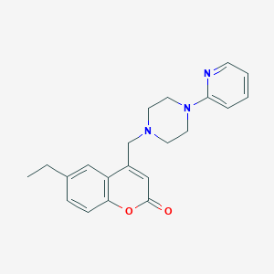 6-ethyl-4-{[4-(pyridin-2-yl)piperazin-1-yl]methyl}-2H-chromen-2-one