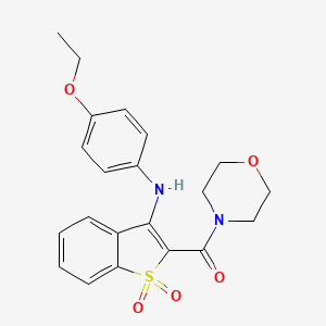 {3-[(4-Ethoxyphenyl)amino]-1,1-dioxido-1-benzothiophen-2-yl}(morpholin-4-yl)methanone