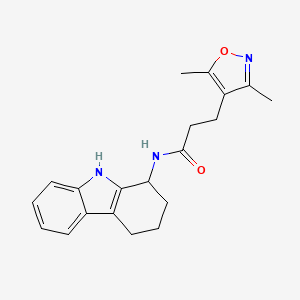 3-(3,5-dimethyl-4-isoxazolyl)-N-(2,3,4,9-tetrahydro-1H-carbazol-1-yl)propanamide