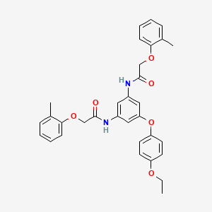 N,N'-[5-(4-ethoxyphenoxy)benzene-1,3-diyl]bis[2-(2-methylphenoxy)acetamide]