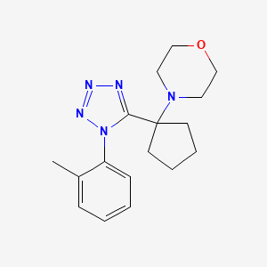 4-{1-[1-(2-methylphenyl)-1H-tetrazol-5-yl]cyclopentyl}morpholine