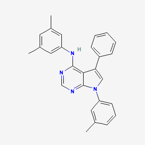 N-(3,5-dimethylphenyl)-7-(3-methylphenyl)-5-phenyl-7H-pyrrolo[2,3-d]pyrimidin-4-amine