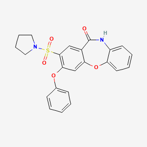 3-Phenoxy-2-(1-pyrrolidinylsulfonyl)dibenzo[B,F][1,4]oxazepin-11(10H)-one