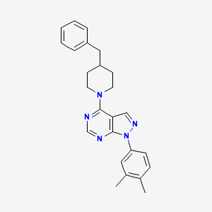 4-(4-benzylpiperidin-1-yl)-1-(3,4-dimethylphenyl)-1H-pyrazolo[3,4-d]pyrimidine