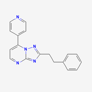 2-Phenethyl-7-(4-pyridyl)[1,2,4]triazolo[1,5-a]pyrimidine