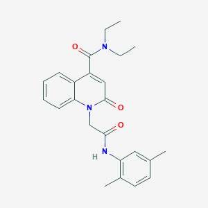 1-{2-[(2,5-dimethylphenyl)amino]-2-oxoethyl}-N,N-diethyl-2-oxo-1,2-dihydroquinoline-4-carboxamide