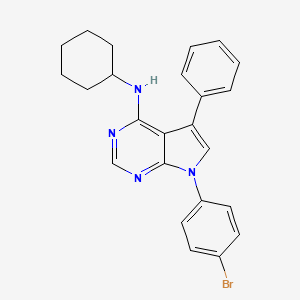 7-(4-bromophenyl)-N-cyclohexyl-5-phenyl-7H-pyrrolo[2,3-d]pyrimidin-4-amine