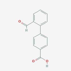 molecular formula C14H10O3 B112259 4-(2-甲酰苯基)苯甲酸 CAS No. 205871-49-4