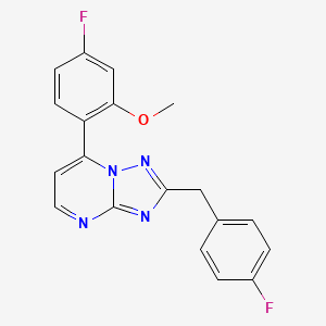 2-(4-Fluorobenzyl)-7-(4-fluoro-2-methoxyphenyl)[1,2,4]triazolo[1,5-a]pyrimidine