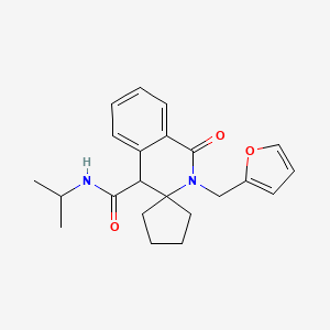 2'-(2-furylmethyl)-{N}-isopropyl-1'-oxo-1',4'-dihydro-2'{H}-spiro[cyclopentane-1,3'-isoquinoline]-4'-carboxamide