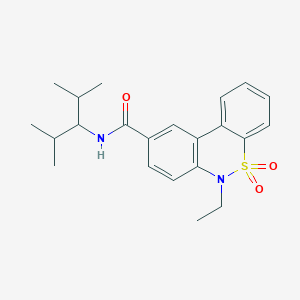 N-(2,4-Dimethyl-3-pentanyl)-6-ethyl-6H-dibenzo[C,E][1,2]thiazine-9-carboxamide 5,5-dioxide