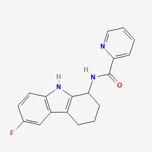 N-(6-fluoro-2,3,4,9-tetrahydro-1H-carbazol-1-yl)pyridine-2-carboxamide