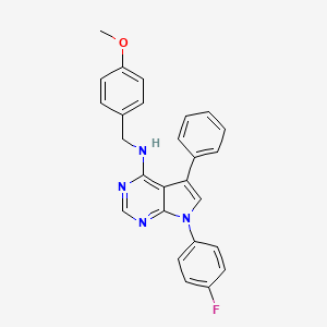 7-(4-fluorophenyl)-N-(4-methoxybenzyl)-5-phenyl-7H-pyrrolo[2,3-d]pyrimidin-4-amine