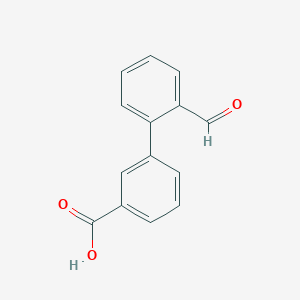 B112260 3-(2-formylphenyl)benzoic Acid CAS No. 205871-52-9