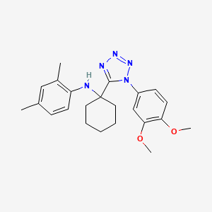 N-{1-[1-(3,4-dimethoxyphenyl)-1H-tetrazol-5-yl]cyclohexyl}-2,4-dimethylaniline