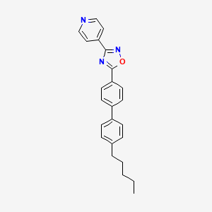 4-[5-(4'-Pentylbiphenyl-4-yl)-1,2,4-oxadiazol-3-yl]pyridine