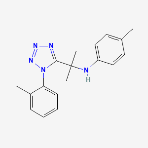 4-methyl-N-{2-[1-(2-methylphenyl)-1H-tetrazol-5-yl]propan-2-yl}aniline