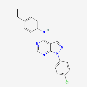 1-(4-chlorophenyl)-N-(4-ethylphenyl)-1H-pyrazolo[3,4-d]pyrimidin-4-amine