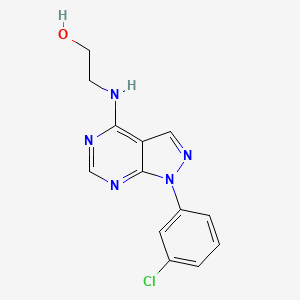 2-{[1-(3-chlorophenyl)-1H-pyrazolo[3,4-d]pyrimidin-4-yl]amino}ethanol