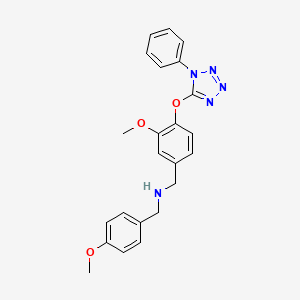 1-(4-methoxyphenyl)-N-{3-methoxy-4-[(1-phenyl-1H-tetrazol-5-yl)oxy]benzyl}methanamine