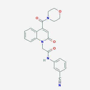 N-(3-cyanophenyl)-2-[4-(morpholin-4-ylcarbonyl)-2-oxoquinolin-1(2H)-yl]acetamide