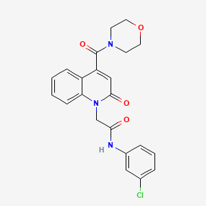 N-(3-chlorophenyl)-2-[4-(morpholin-4-ylcarbonyl)-2-oxoquinolin-1(2H)-yl]acetamide