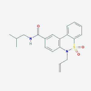 6-allyl-N-isobutyl-6H-dibenzo[c,e][1,2]thiazine-9-carboxamide 5,5-dioxide