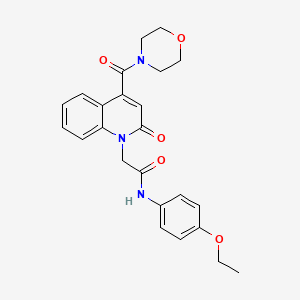 molecular formula C24H25N3O5 B11226218 N-(4-ethoxyphenyl)-2-[4-(morpholin-4-ylcarbonyl)-2-oxoquinolin-1(2H)-yl]acetamide 