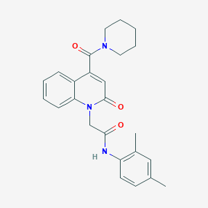 N-(2,4-dimethylphenyl)-2-[2-oxo-4-(piperidin-1-ylcarbonyl)quinolin-1(2H)-yl]acetamide