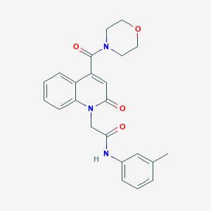 N-(3-methylphenyl)-2-[4-(morpholin-4-ylcarbonyl)-2-oxoquinolin-1(2H)-yl]acetamide