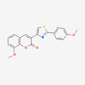 8-methoxy-3-[2-(4-methoxyphenyl)-1,3-thiazol-4-yl]-2H-chromen-2-one