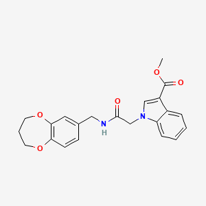 methyl 1-{2-[(3,4-dihydro-2H-1,5-benzodioxepin-7-ylmethyl)amino]-2-oxoethyl}-1H-indole-3-carboxylate