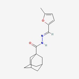 molecular formula C17H22N2O2 B11226281 N'-[(E)-(5-Methylfuran-2-YL)methylidene]adamantane-1-carbohydrazide 