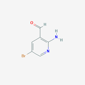 B112263 2-Amino-5-bromonicotinaldehyde CAS No. 206997-15-1