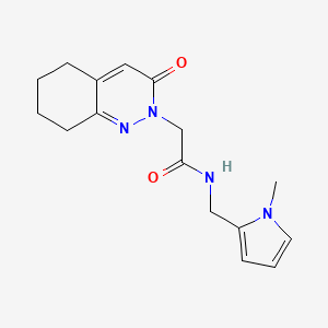 N-[(1-methyl-1H-pyrrol-2-yl)methyl]-2-(3-oxo-5,6,7,8-tetrahydrocinnolin-2(3H)-yl)acetamide