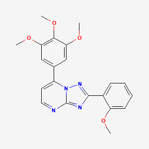 2-(2-Methoxyphenyl)-7-(3,4,5-trimethoxyphenyl)[1,2,4]triazolo[1,5-a]pyrimidine