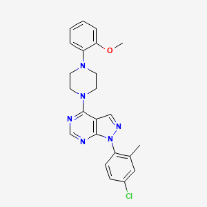 1-(4-chloro-2-methylphenyl)-4-[4-(2-methoxyphenyl)piperazin-1-yl]-1H-pyrazolo[3,4-d]pyrimidine