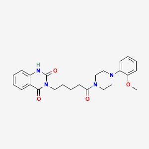 3-(5-(4-(2-methoxyphenyl)piperazin-1-yl)-5-oxopentyl)quinazoline-2,4(1H,3H)-dione