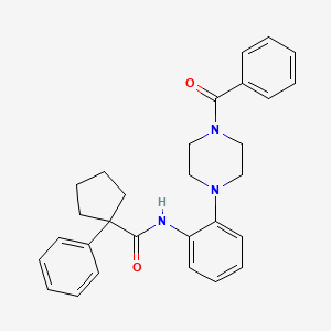 N-[2-(4-benzoyl-1-piperazinyl)phenyl]-1-phenylcyclopentanecarboxamide