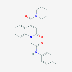 N-(4-methylphenyl)-2-[2-oxo-4-(piperidin-1-ylcarbonyl)quinolin-1(2H)-yl]acetamide