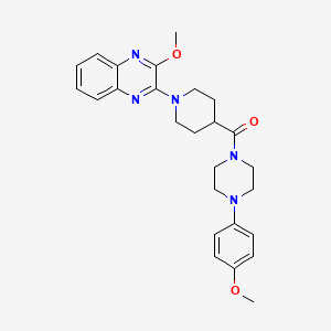 2-Methoxy-3-{4-[4-(4-methoxyphenyl)piperazine-1-carbonyl]piperidin-1-YL}quinoxaline