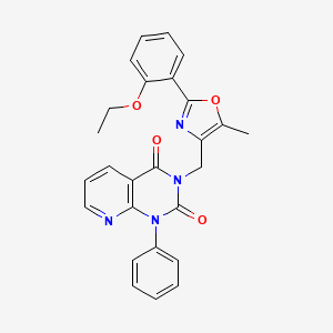 3-{[2-(2-ethoxyphenyl)-5-methyl-1,3-oxazol-4-yl]methyl}-1-phenylpyrido[2,3-d]pyrimidine-2,4(1H,3H)-dione