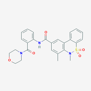 6,7-Dimethyl-N-[2-(4-morpholinylcarbonyl)phenyl]-6H-dibenzo[C,E][1,2]thiazine-9-carboxamide 5,5-dioxide