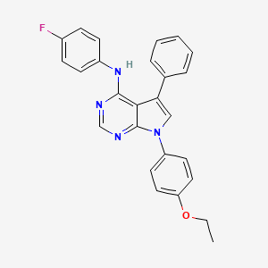 7-(4-ethoxyphenyl)-N-(4-fluorophenyl)-5-phenyl-7H-pyrrolo[2,3-d]pyrimidin-4-amine