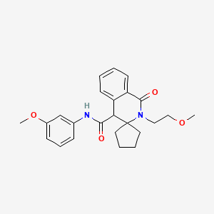 2'-(2-methoxyethyl)-N-(3-methoxyphenyl)-1'-oxo-1',4'-dihydro-2'H-spiro[cyclopentane-1,3'-isoquinoline]-4'-carboxamide