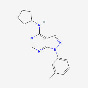 N-cyclopentyl-1-(3-methylphenyl)-1H-pyrazolo[3,4-d]pyrimidin-4-amine