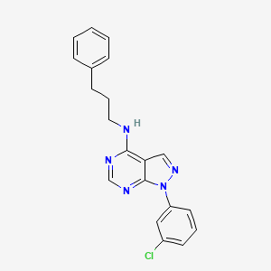 1-(3-chlorophenyl)-N-(3-phenylpropyl)-1H-pyrazolo[3,4-d]pyrimidin-4-amine