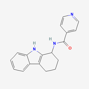 N-(2,3,4,9-tetrahydro-1H-carbazol-1-yl)pyridine-4-carboxamide