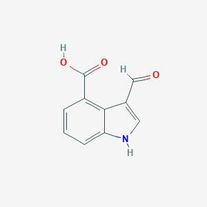 molecular formula C10H7NO3 B112268 3-甲酰基-1H-吲哚-4-羧酸 CAS No. 208772-46-7